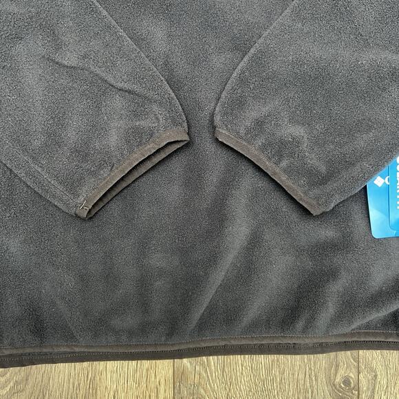 Columbia 1/2 Fleece Sweater Size Small Mens Black Sequoia Grove $60 - Picture 10 of 16